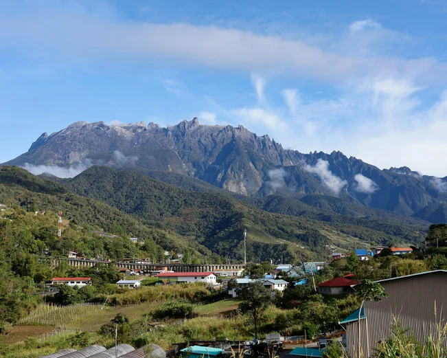 View of Mt Kinabalu