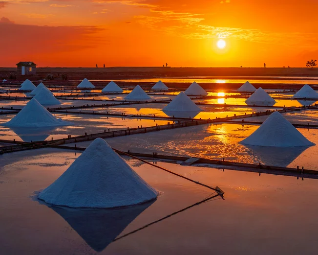 Tainan salt sunset