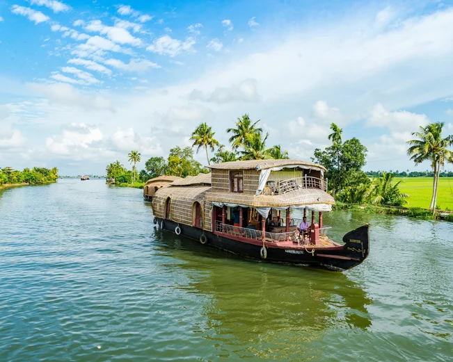 Backwaters Houseboat, Kerala, India