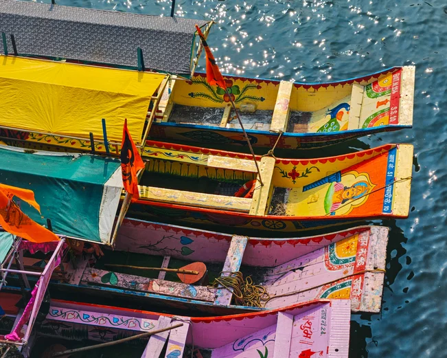 Omkareshwar Boats, Maheshwar, India