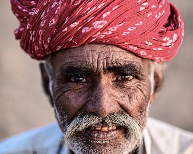 Rabari Turban Man, Rajasthan, India
