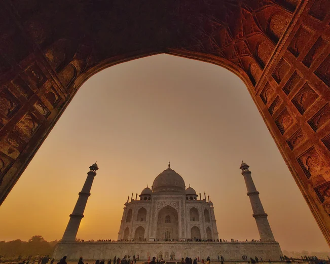 Taj Mahal Fish Eye, Agra, India