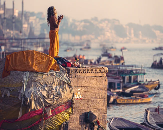 Varanasi Sunrise Sadhu, Varanasi, India