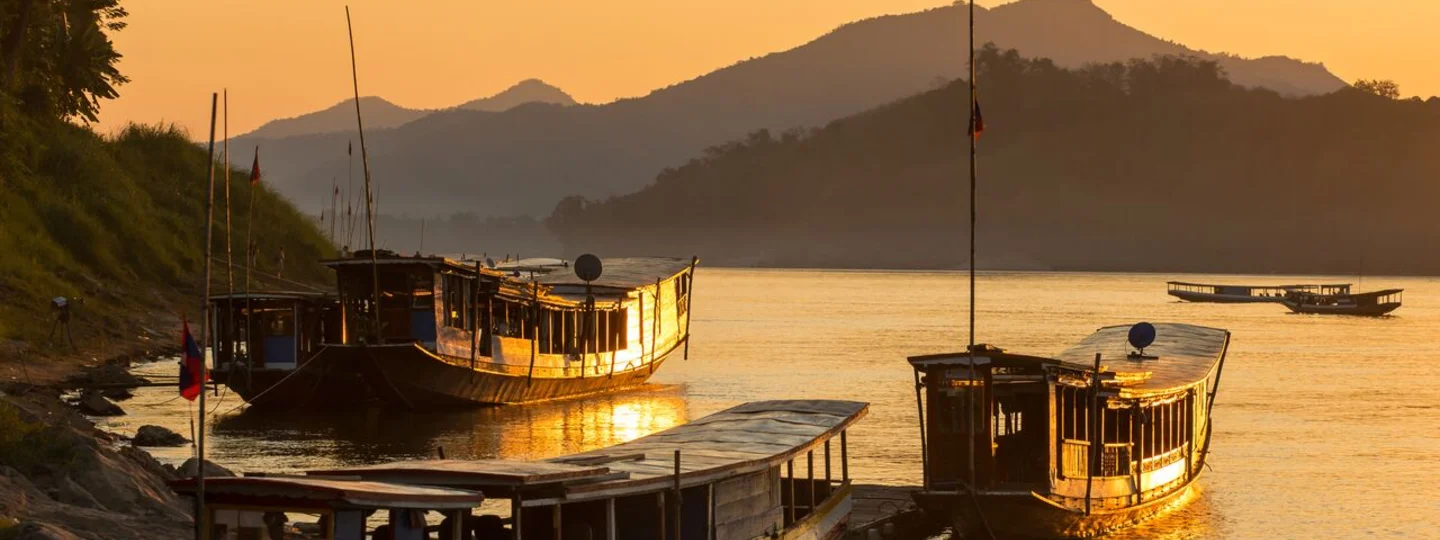 Sunset on the Mekong