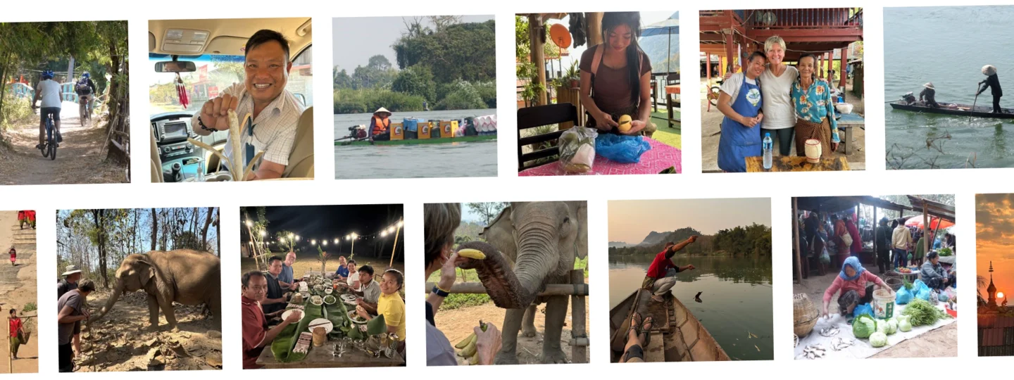 Collage of a Laos adventure