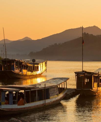 Sunset on the Mekong