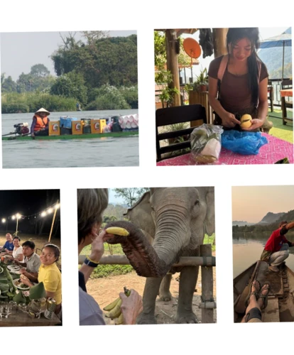 Collage of a Laos adventure