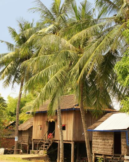 Stilt houses in Kratie