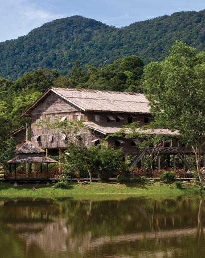 Iban Longhouse in Batang Ai