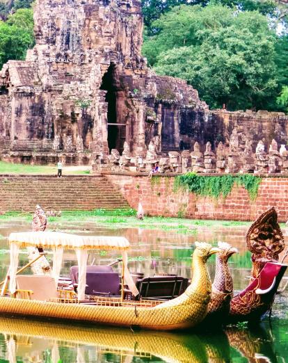 Gondola at Angkor Thom