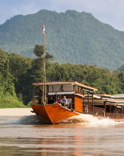 Boat on Mekong River