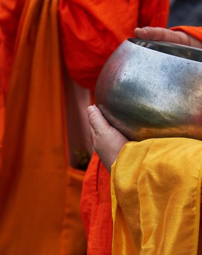 Alms giving in Luang Prabang