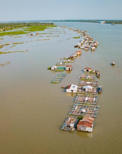 Aerial view of the Mekong - Heritage Line