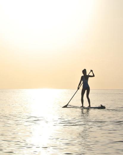 Paddleboarding in Cambodia