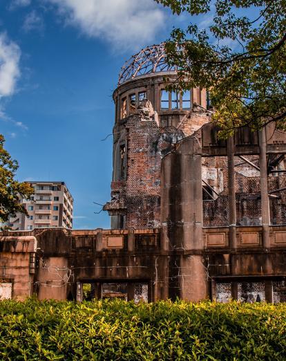 Close up of Hiroshima dome