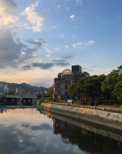 View of Hiroshima riverside 