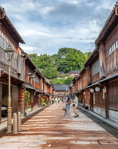 Traditional streets of Kanazawa 