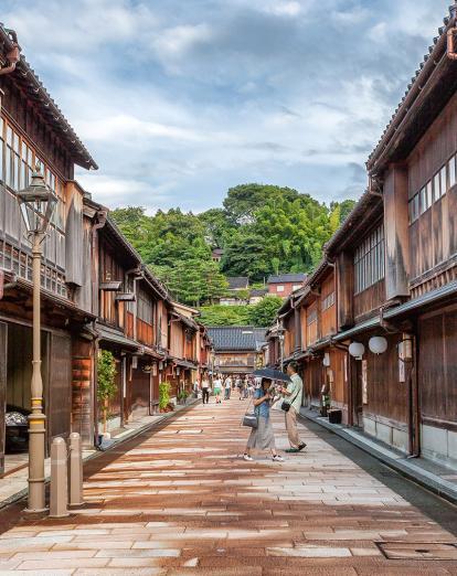 Traditional streets of Kanazawa 