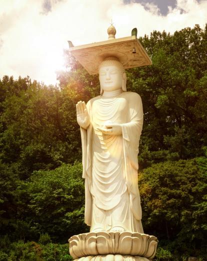 Statue at Bongeunsa Temple in Seoul
