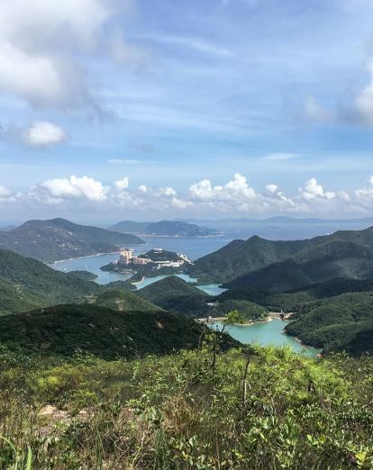 View from peaks above Hong Kong