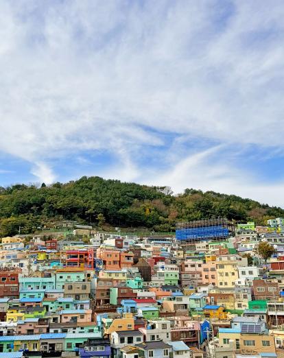 Colourful houses of Busan