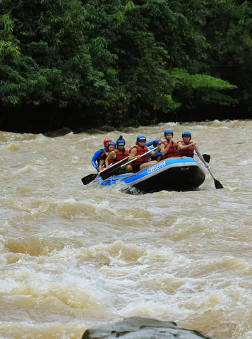 Rafting on the Padas River near Kota Kinabalu
