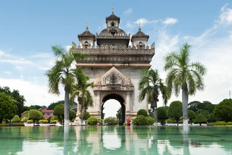Patuxai monument in Vientiane