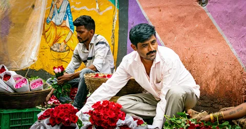 Mumbai flower market