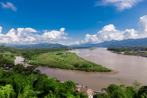 Golden Triangle at Mekong River