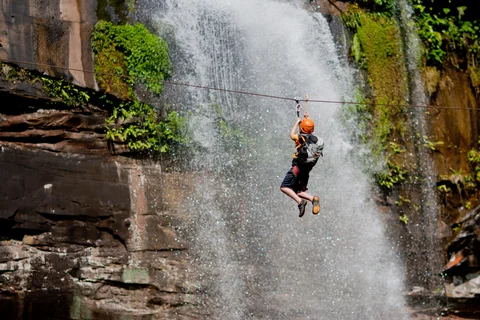 Zipline experience Laos