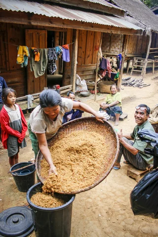 Laos Villagers in Northern Laos