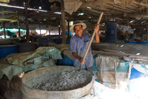 Man working Cambodia