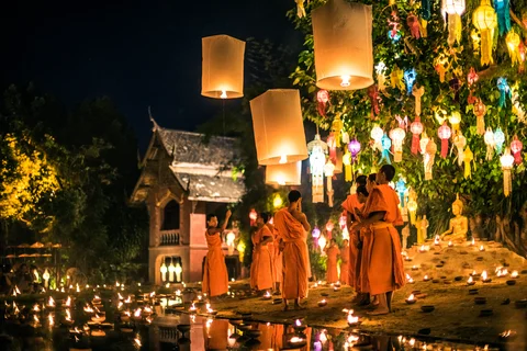 Monks in Thailand