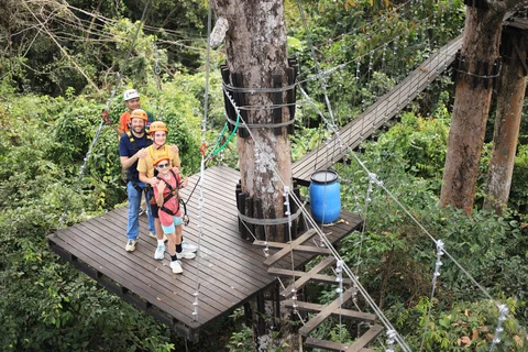 Ziplining in Siem Reap