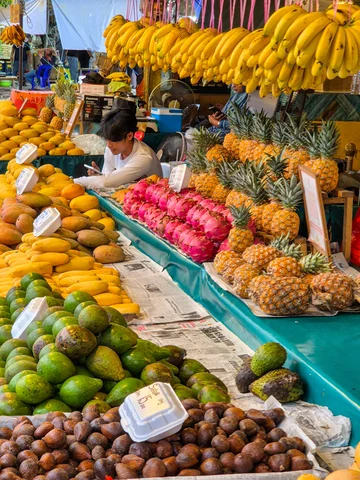 Fruit at a market in Kota Kinabalu