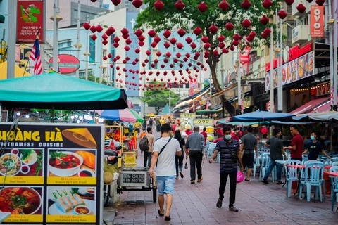 Food stands on Jalan Alor, Kuala Lumpur