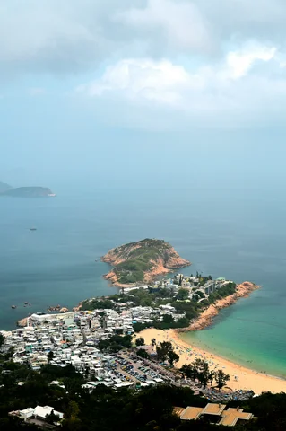 View of Shek O from the Dragon's Back hiking trail