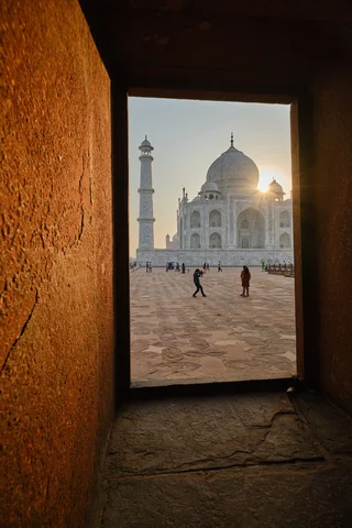 Doorway Taj Mahal, Agra, India