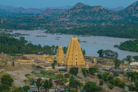 Hampi vista, Hampi, India