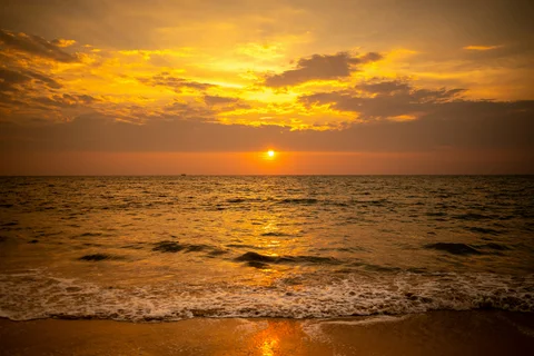 Kerala Beach sunset, Neeleshwar, India