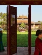 Doorways in Hue palace in Vietnam in January
