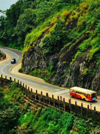 Winding road in Wayanad
