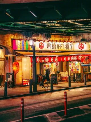 Best noodle bar under a train track bridge in Japan