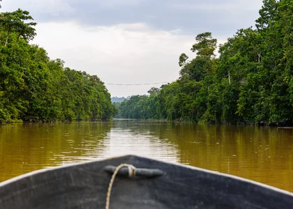 Boat on Kinabatangan River