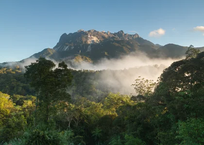 View of Mt Kinabalu from Kinabalu Park 