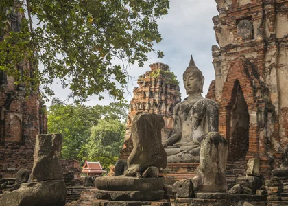Ancient ruins at Ayutthaya