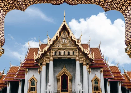 Temple exterior, Bangkok, Thailand 
