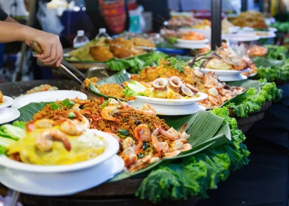 Bangkok food market