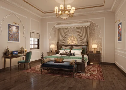 Taj Usha Kiran Palace Bedroom