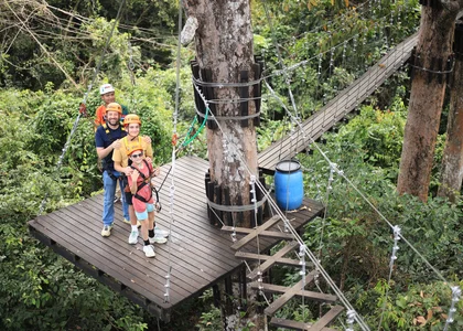 Ziplining in Siem Reap